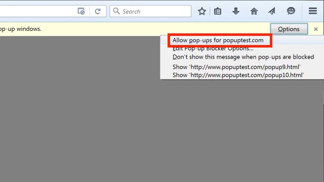 disable pop up blocker in firefox 63