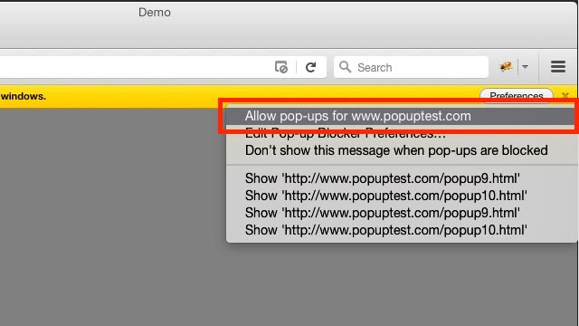 disable pop up blocker in firefox 63